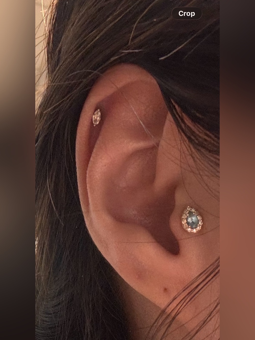 Maria Tash style Marquise stud